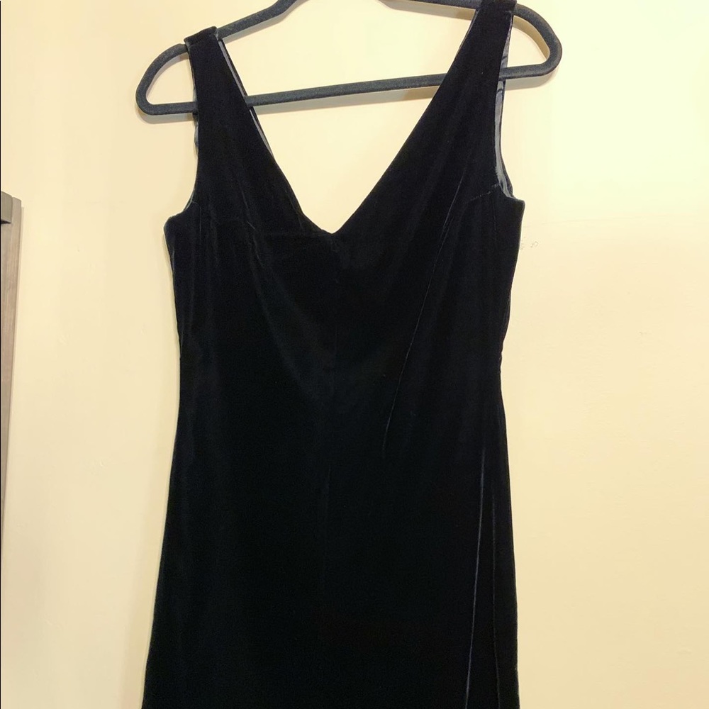 Ann Taylor Black Velvet Cocktail Dress
